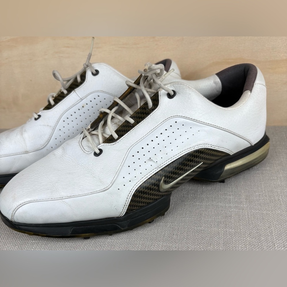 Nike Zoom Attack Men's Golf Shoes White Black Size US 11 418468-191